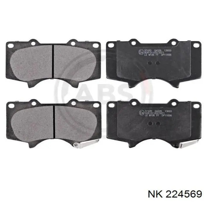 Гальмівні колодки NK 224569 ціна, від 38.01 USD