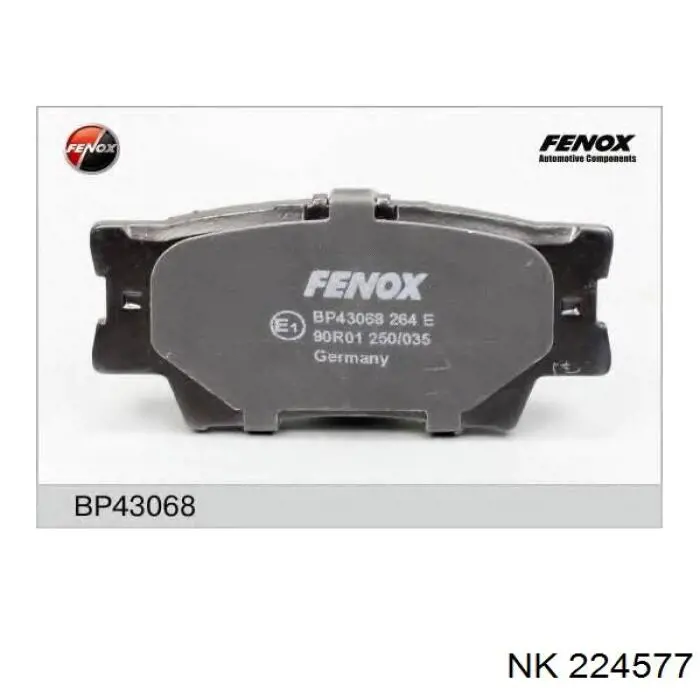 Задні гальмівні колодки NK 224577 ціна, від 19.02 USD