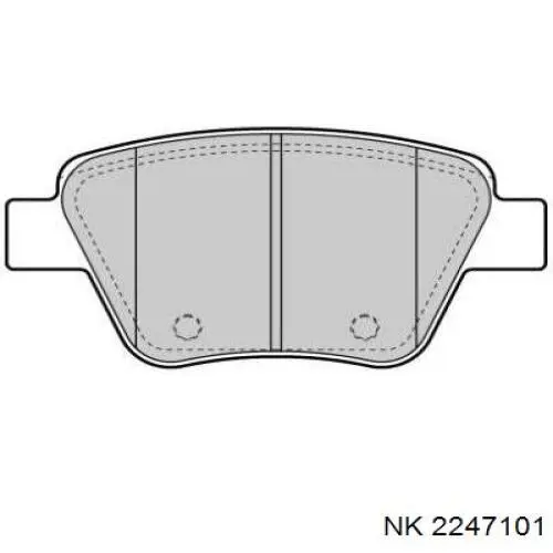 Купити 2247101 NK Задні колодки
