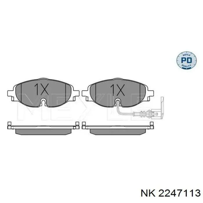 Купити 2247113 NK Колодки гальмівні передні, дискові