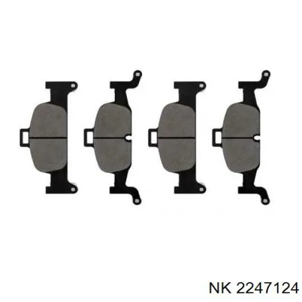 Колодки гальмівні передні, дискові 2247124 NK