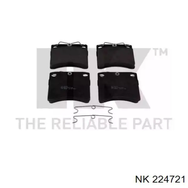 Гальмівні колодки NK 224721 ціна, від 17.62 USD