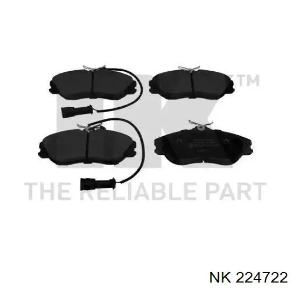 Гальмівні колодки NK 224722 ціна, від 11.24 USD