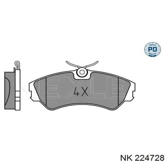 224728 NK Передні гальмівні колодки