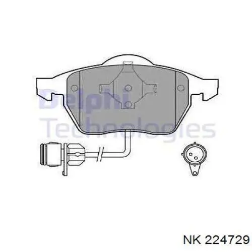 Гальмівні колодки NK 224729 ціна, від 24.21 USD