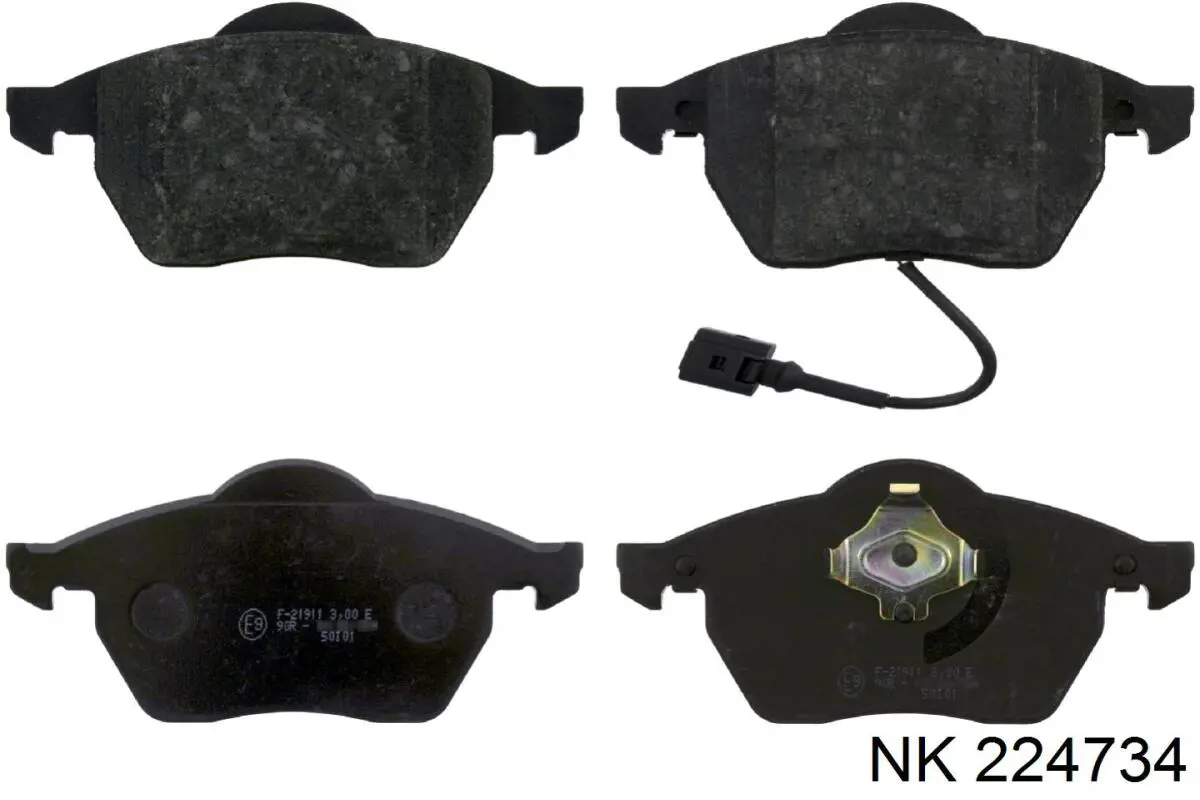 Гальмівні колодки NK 224734 ціна, від 24.61 USD
