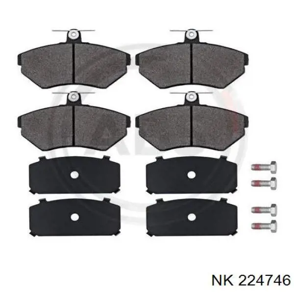Гальмівні колодки NK 224746 ціна, від 16.07 USD