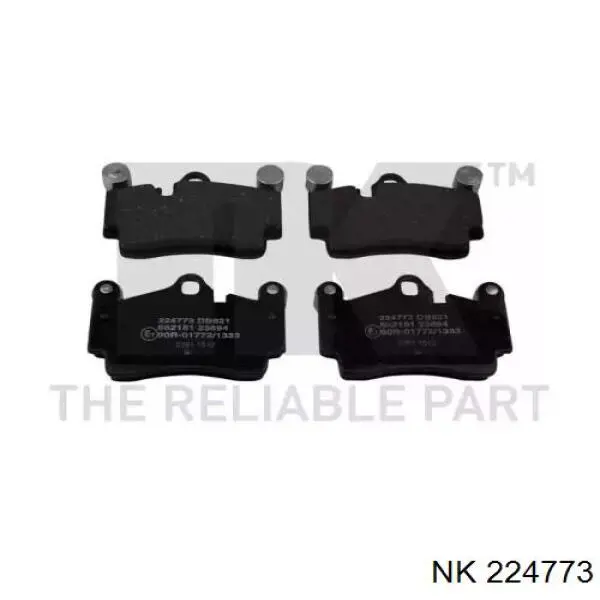 Задні гальмівні колодки NK 224773 ціна, від 29.49 USD