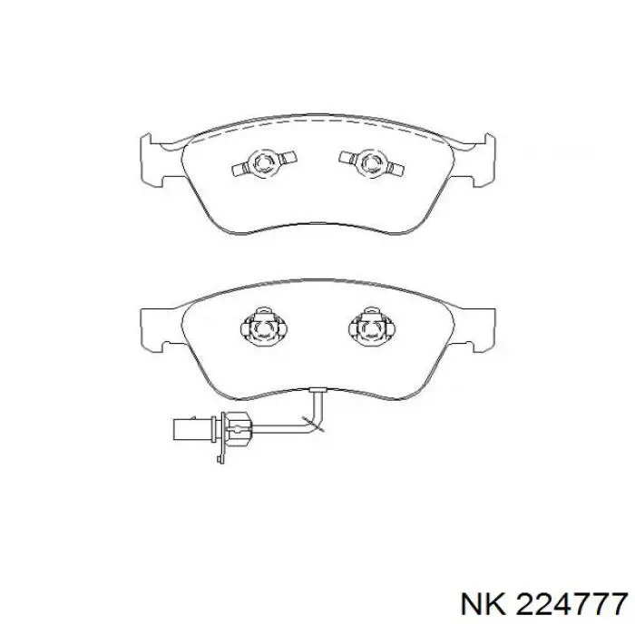 Гальмівні колодки NK 224777 ціна, від 40.39 USD