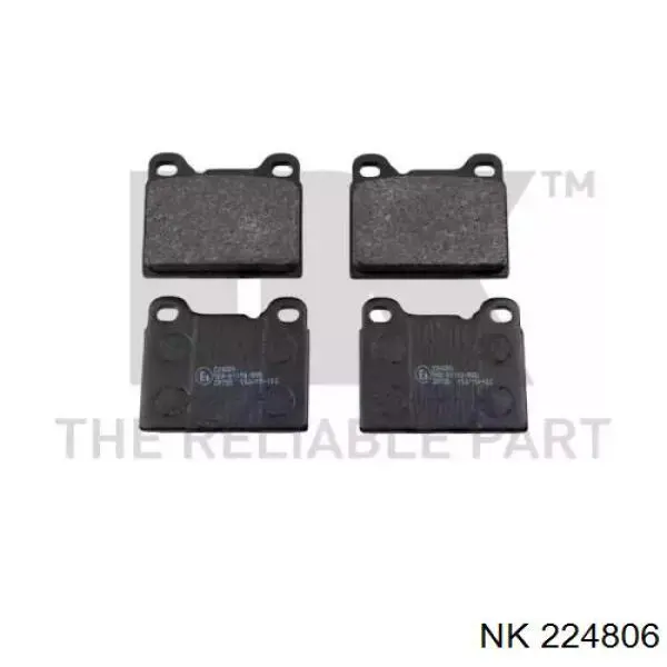 224806 NK колодки гальмові задні, дискові