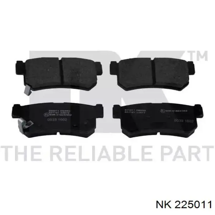 Купити 225011 NK Задні колодки