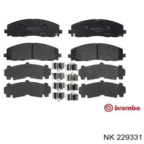 Купити 229331 NK Колодки гальмівні передні, дискові