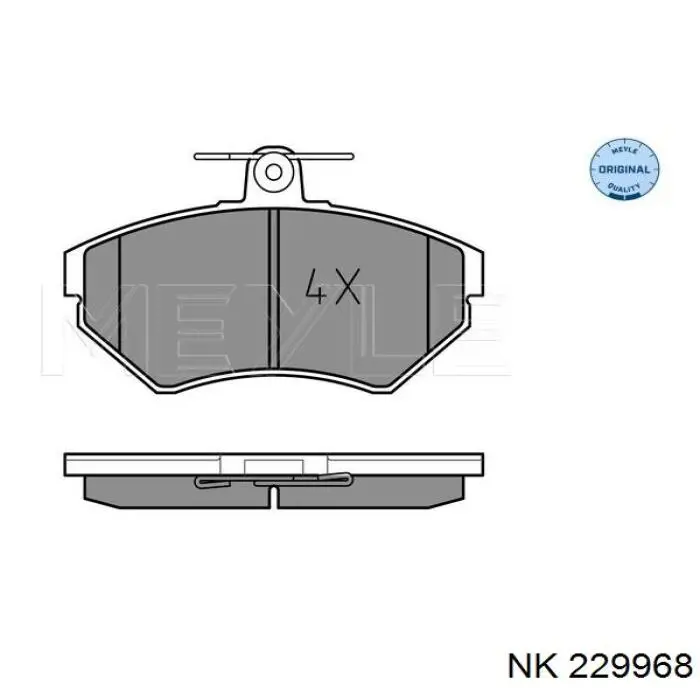 229968 NK колодки гальмівні передні, дискові