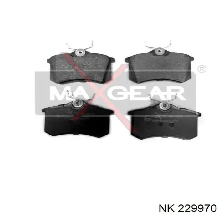 229970 NK Колодки гальмівні задні, дискові