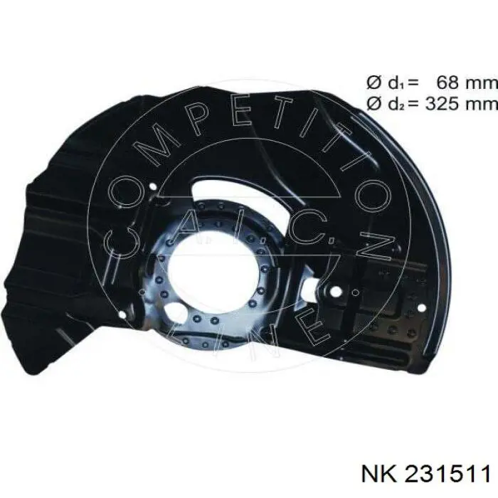 231511 NK захист гальмівного диска, переднього, правого