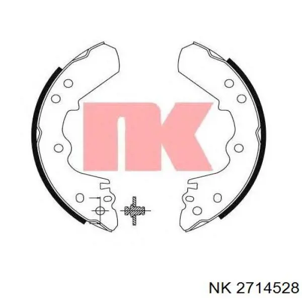 Колодки гальмові задні, барабанні 2714528 NK