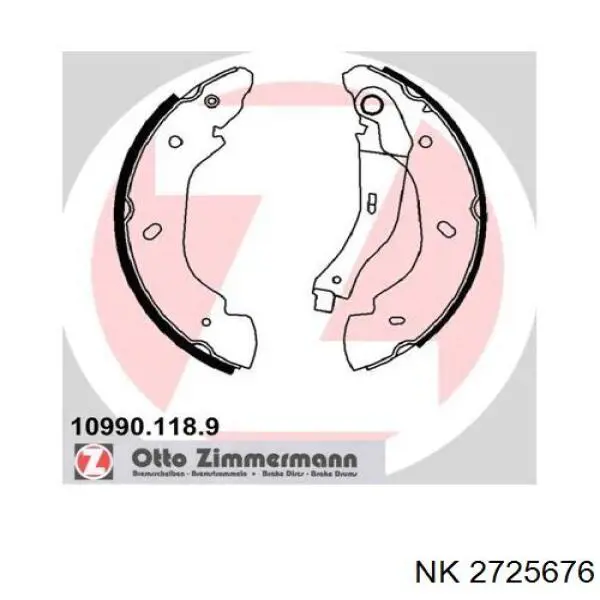 Колодки гальмові задні, барабанні 2725676 NK
