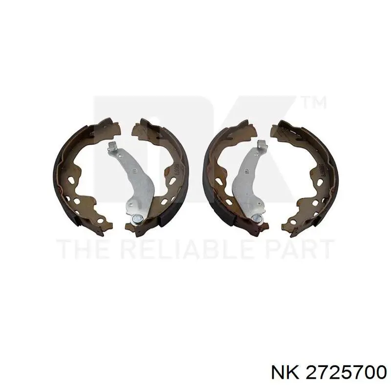 Купити 2725700 NK Колодки гальмові задні, барабанні