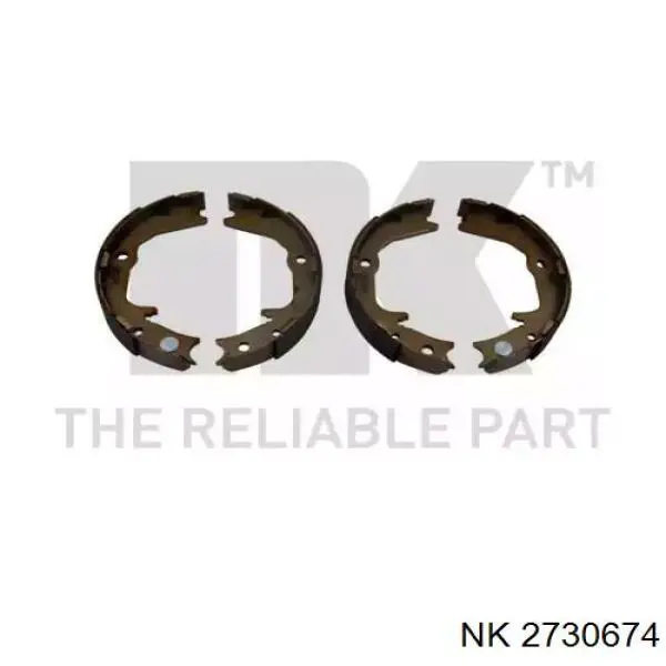 Колодки гальмові задні, барабанні NK 2730674 ціна, від 19.22 USD