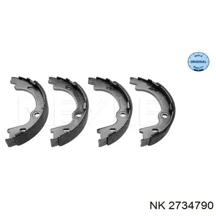 Колодки ручника / стоянкового гальма NK 2734790 ціна, від 24.76 USD