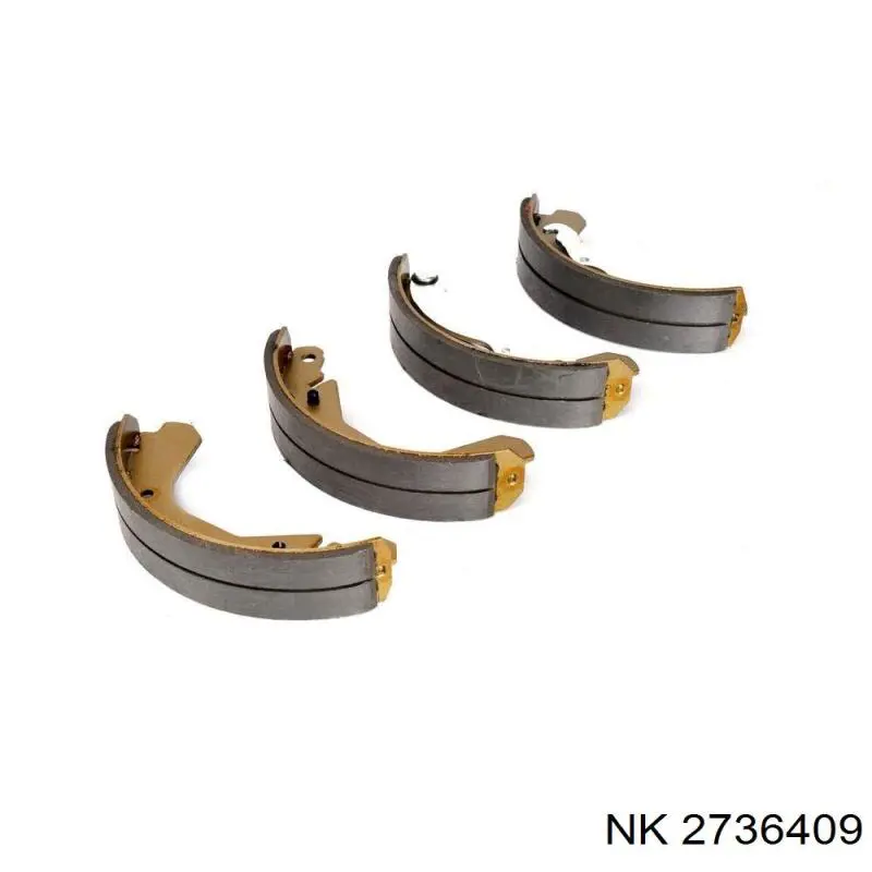 Колодки гальмові задні, барабанні NK 2736409 ціна, від 18.48 USD