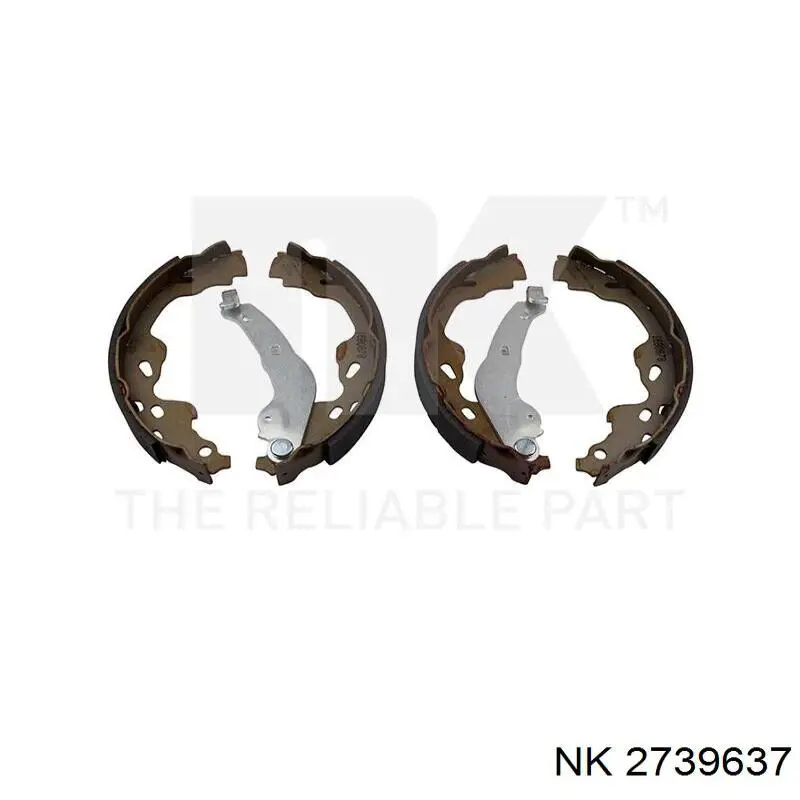 2739637 NK Колодки гальмівні задні, барабанні