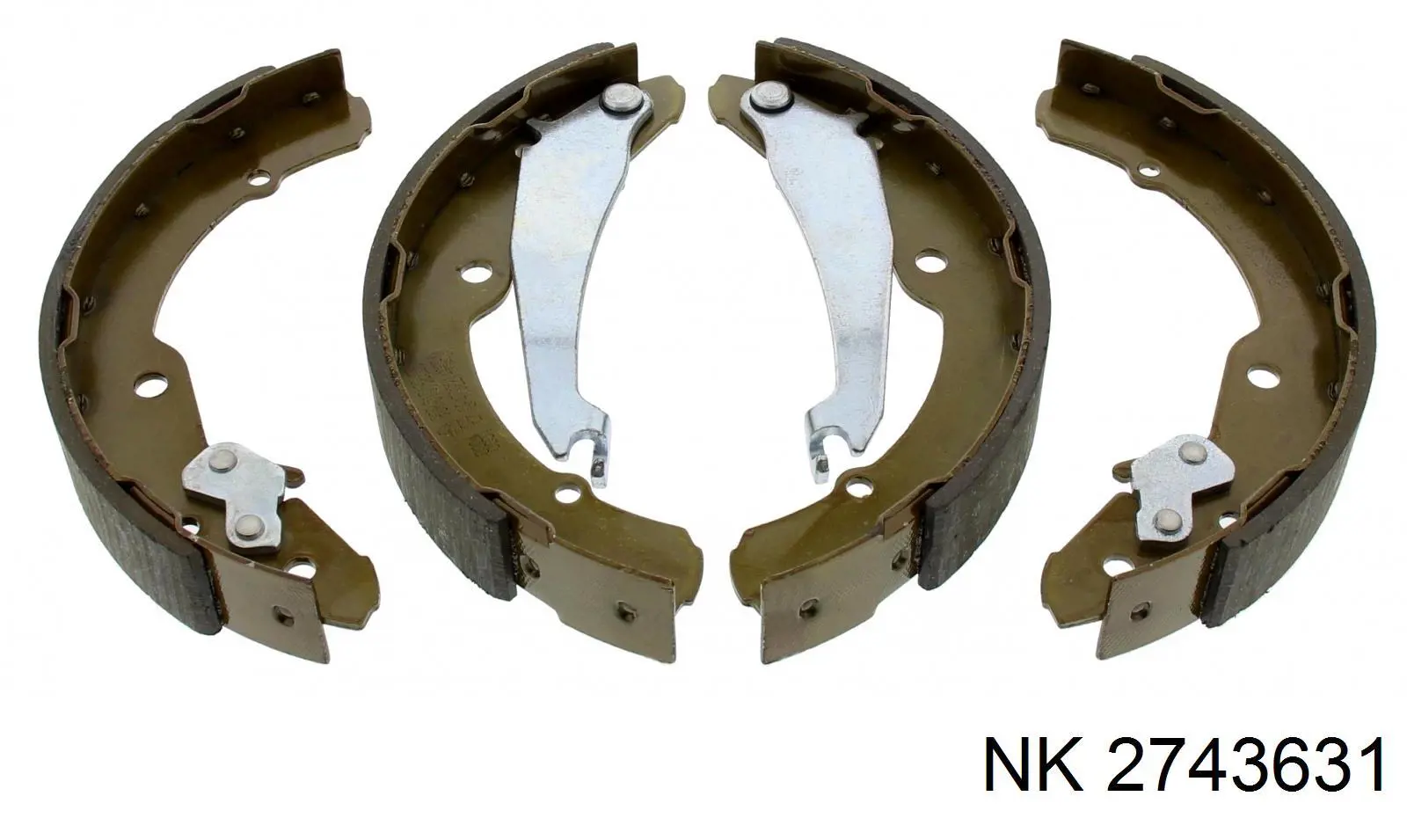 Колодки гальмові задні, барабанні NK 2743631 ціна, від 26.20 USD
