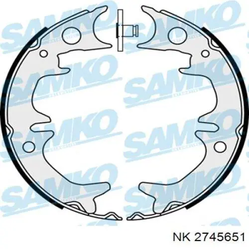 Колодки ручника / стоянкового гальма NK 2745651 ціна, від 26.71 USD