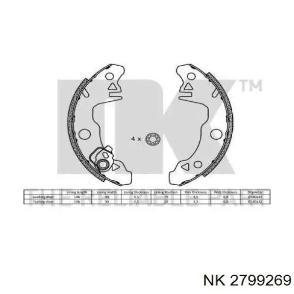 Купити 361133B Jurid/Bendix Колодки гальмові задні, барабанні