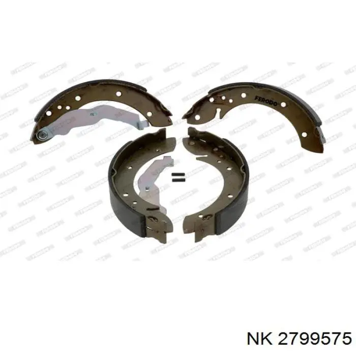 Колодки гальмові задні, барабанні NK 2799575 ціна, від 20.29 USD