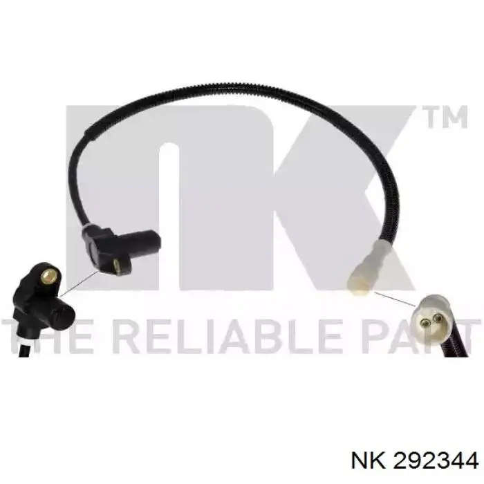 Датчик ABS передній лівий NK 292344 ціна, від 16.39 USD