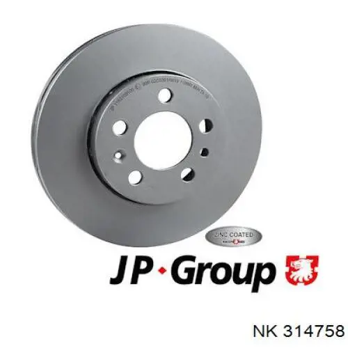 Диск гальмівний передній NK 314758