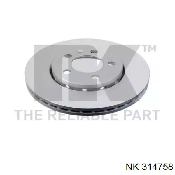 Диск переднього гальма NK 314758 ціна, від 31.59 USD
