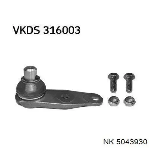 Кульова опора, верхня NK 5043930