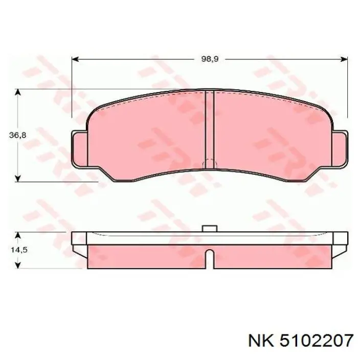 Сайлентблок переднього важеля 5102207 NK