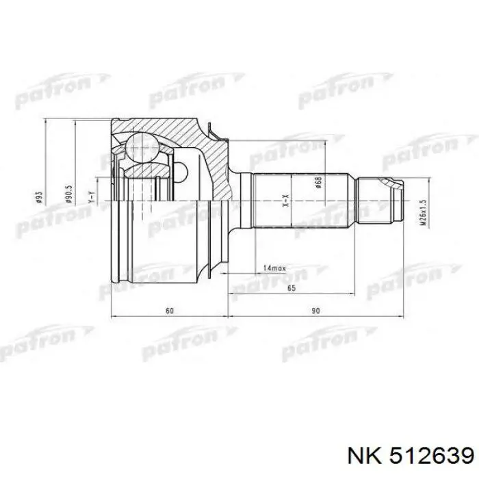 ШРУС наружный NK 512639