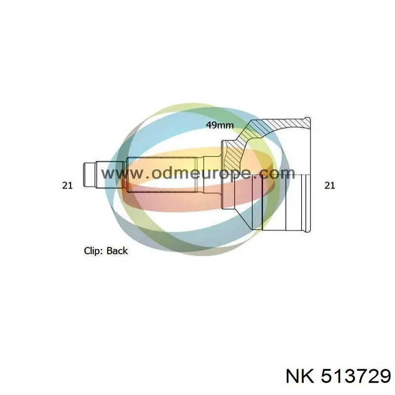 Купити 513729 NK Шарнір приводу зовнішній