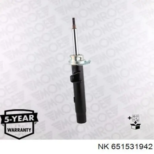 Амортизатор передній, правий NK 651531942 ціна, від 54.08 USD