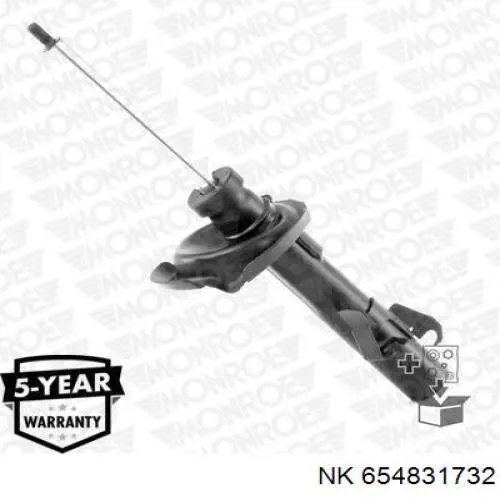 Амортизатор передній, правий NK 654831732 ціна, від 51.28 USD