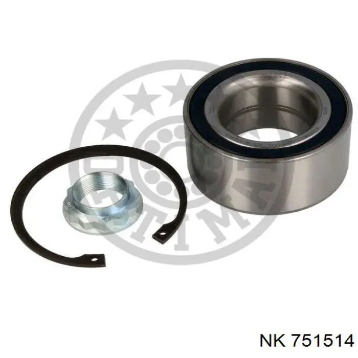 Комплект підшипник маточини передньої NK 751514 ціна, від 31.19 USD