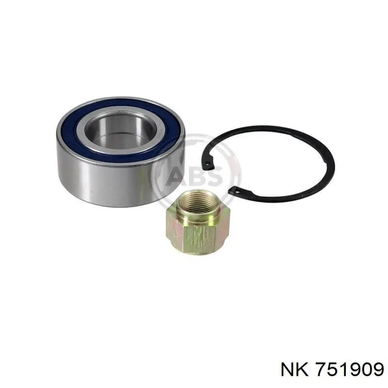 Комплект підшипник маточини передньої NK 751909 ціна, від 15.05 USD