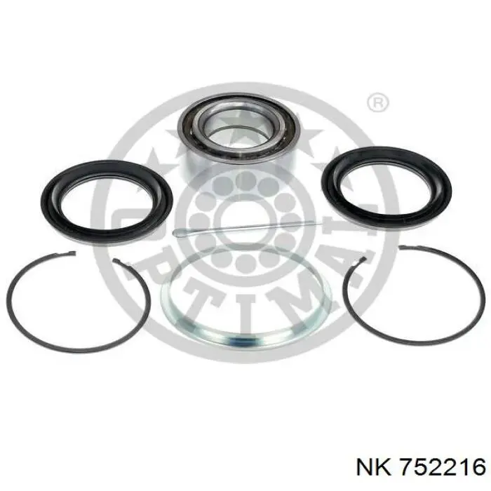 Комплект підшипник маточини передньої NK 752216 ціна, від 20.69 USD