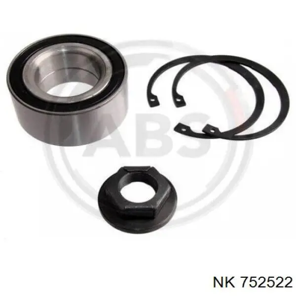 Комплект підшипник маточини передньої NK 752522 ціна, від 16.27 USD