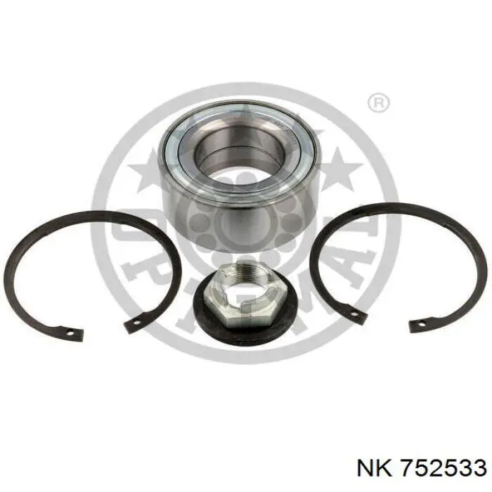 Комплект підшипник маточини передньої NK 752533 ціна, від 22.03 USD