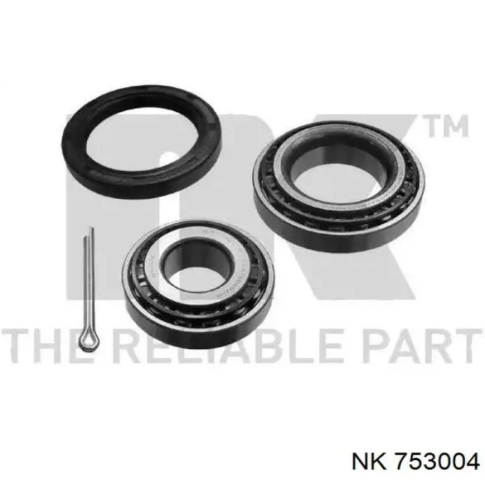 Комплект підшипник маточини передньої NK 753004 ціна, від 11.23 USD