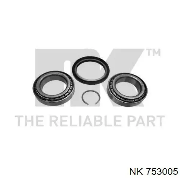Комплект підшипник маточини передньої NK 753005 ціна, від 15.59 USD
