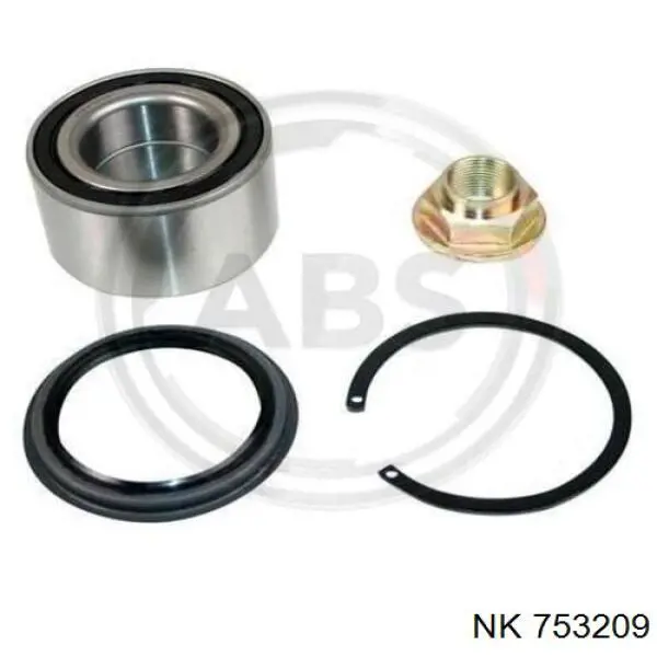 Комплект підшипник маточини передньої NK 753209 ціна, від 14.88 USD