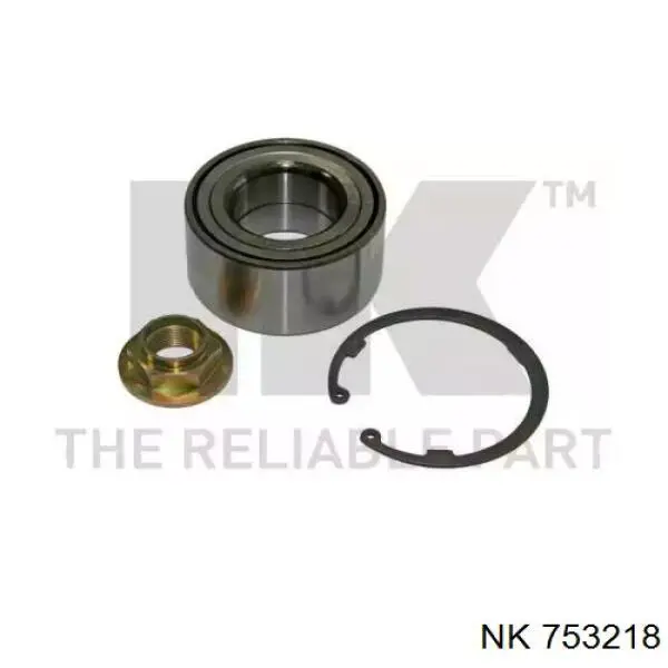 Комплект підшипник маточини передньої NK 753218 ціна, від 22.55 USD