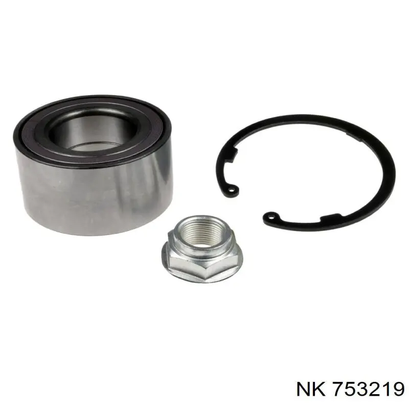 Комплект підшипник маточини передньої NK 753219 ціна, від 32.37 USD