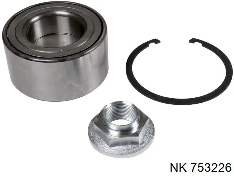 Комплект підшипник маточини передньої NK 753226 ціна, від 21.91 USD